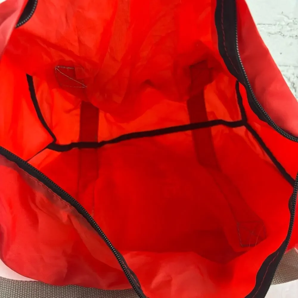 Vintage Whitey's Ice Cream Red Nylon Duffel Bag
